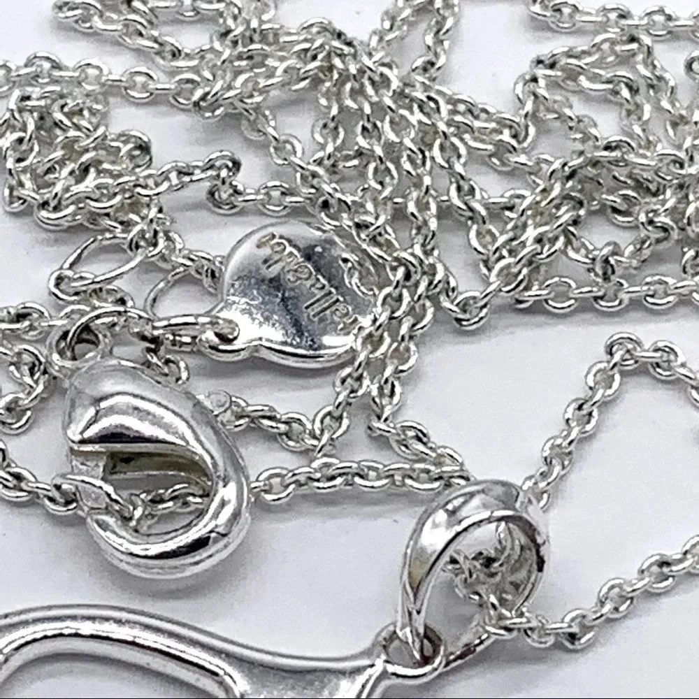 Stella & Dot Silver Pendant Necklace